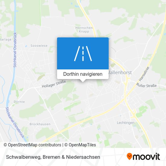 Schwalbenweg Karte