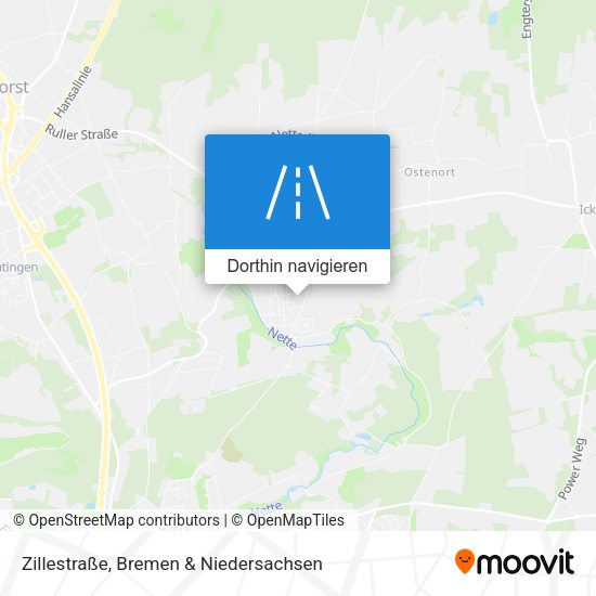Zillestraße Karte