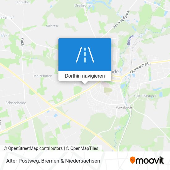 Alter Postweg Karte