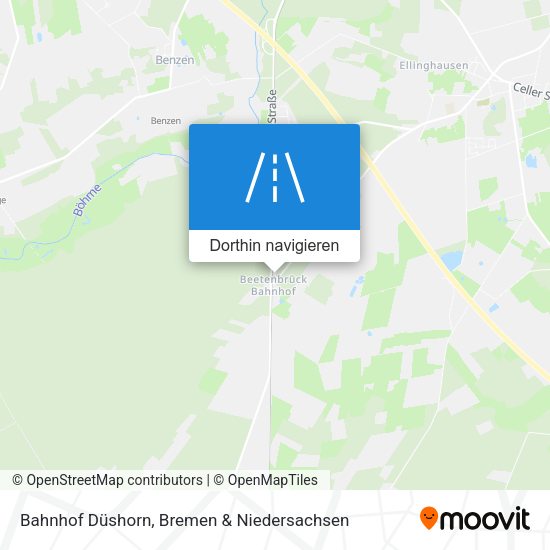 Bahnhof Düshorn Karte