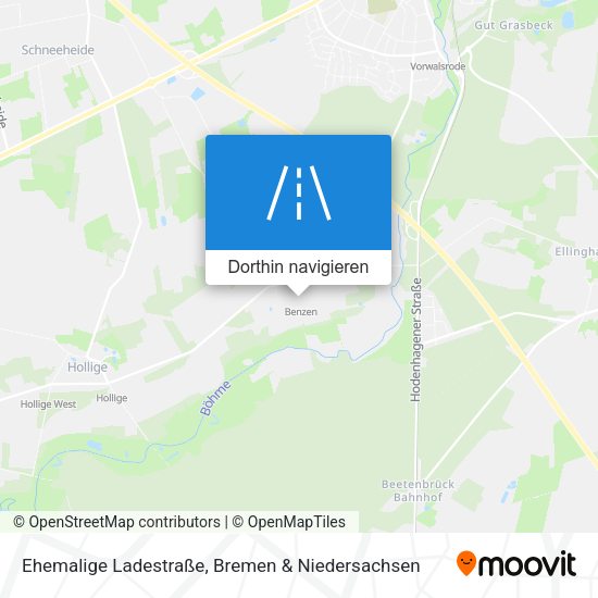 Ehemalige Ladestraße Karte