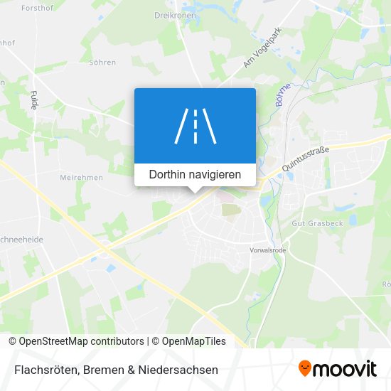 Flachsröten Karte