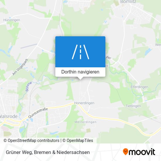 Grüner Weg Karte