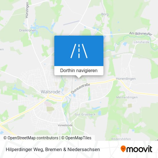 Hilperdinger Weg Karte
