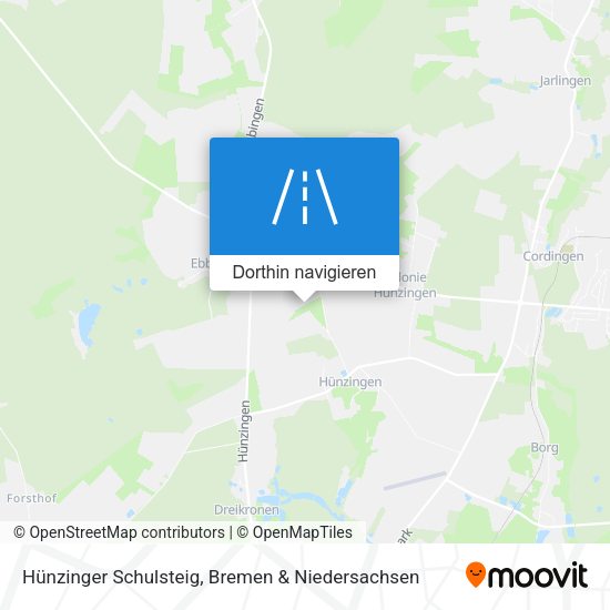 Hünzinger Schulsteig Karte