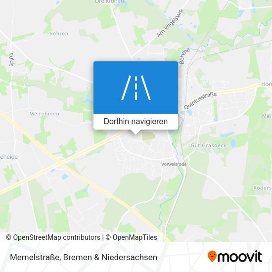 Memelstraße Karte