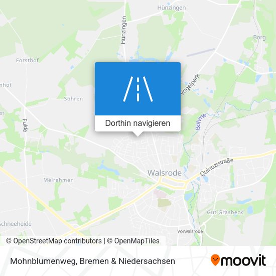 Mohnblumenweg Karte
