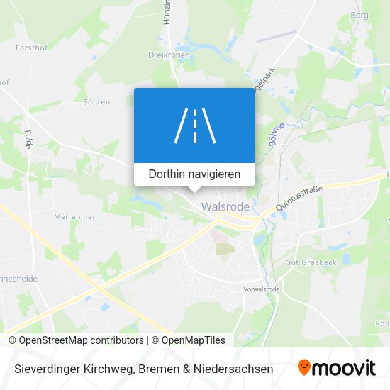 Sieverdinger Kirchweg Karte