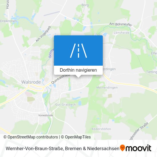 Wernher-Von-Braun-Straße Karte