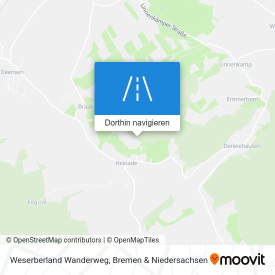Weserberland Wanderweg Karte