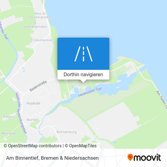 Am Binnentief Karte