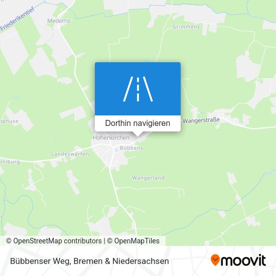 Bübbenser Weg Karte
