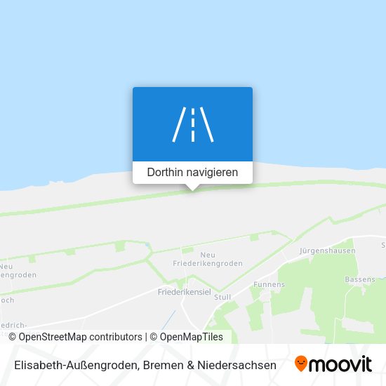 Elisabeth-Außengroden Karte