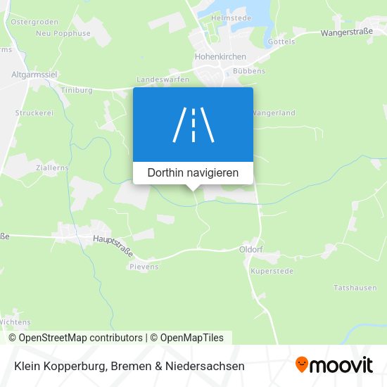 Klein Kopperburg Karte