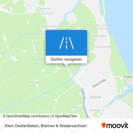 Klein Oesterdieken Karte