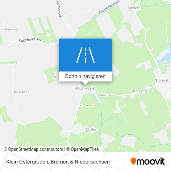 Klein Ostergroden Karte