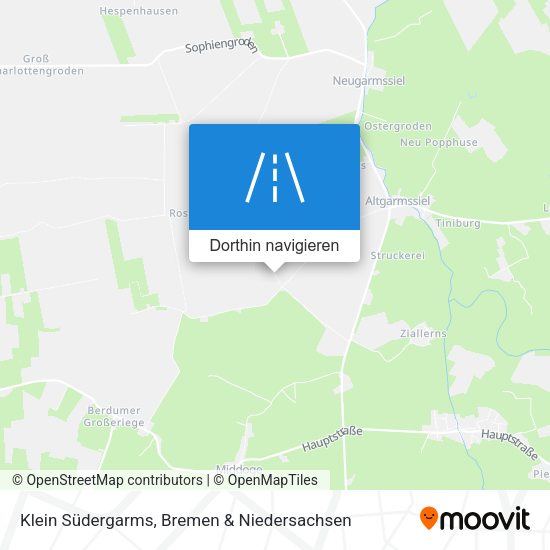 Klein Südergarms Karte