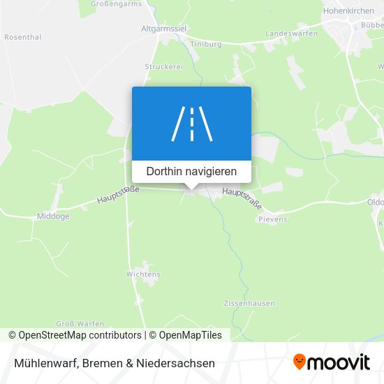 Mühlenwarf Karte