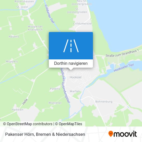 Pakenser Hörn Karte