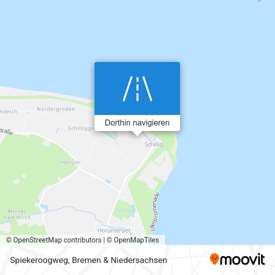 Spiekeroogweg Karte