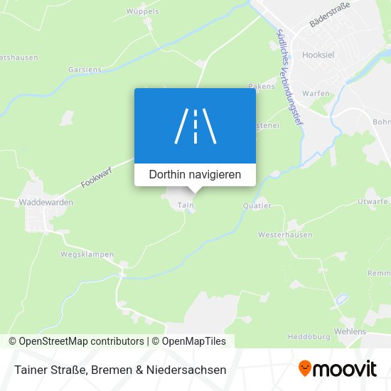 Tainer Straße Karte