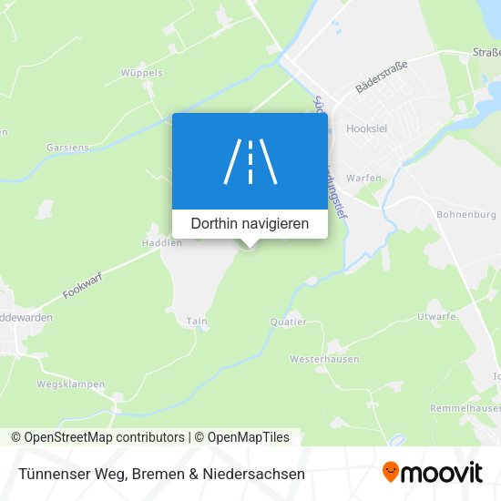 Tünnenser Weg Karte