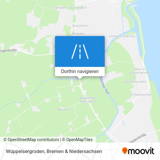 Wüppelsergroden Karte