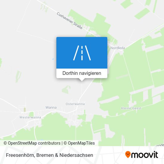 Freesenhörn Karte