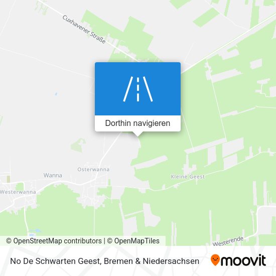 No De Schwarten Geest Karte