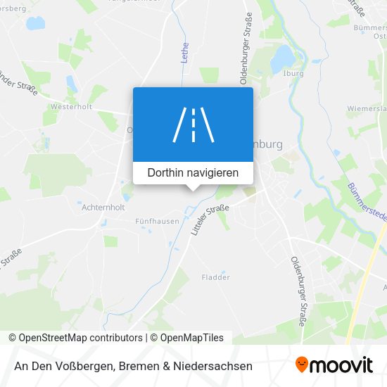 An Den Voßbergen Karte