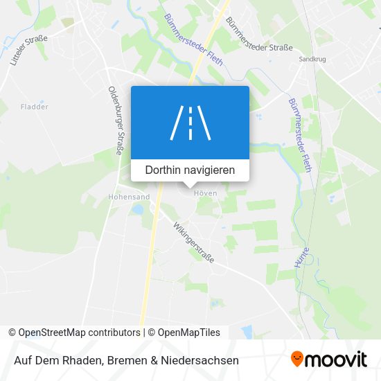 Auf Dem Rhaden Karte
