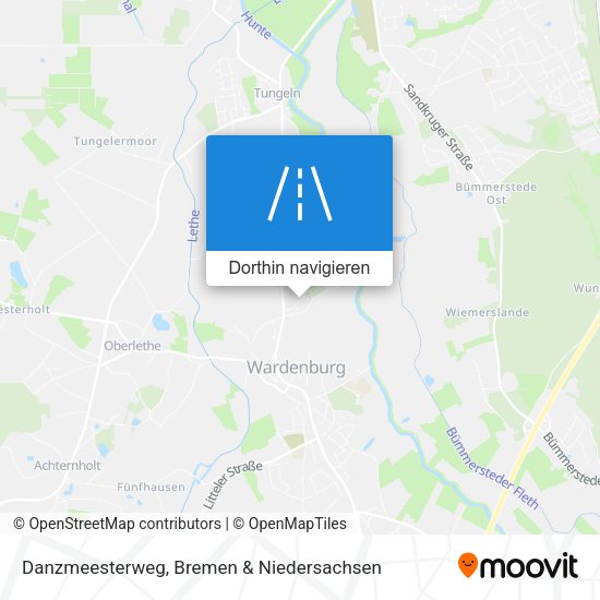 Danzmeesterweg Karte