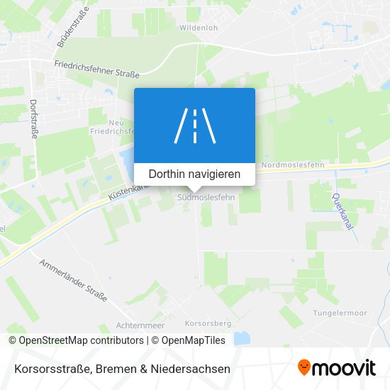 Korsorsstraße Karte