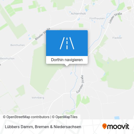 Lübbers Damm Karte