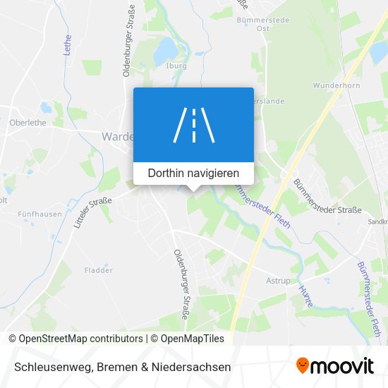 Schleusenweg Karte