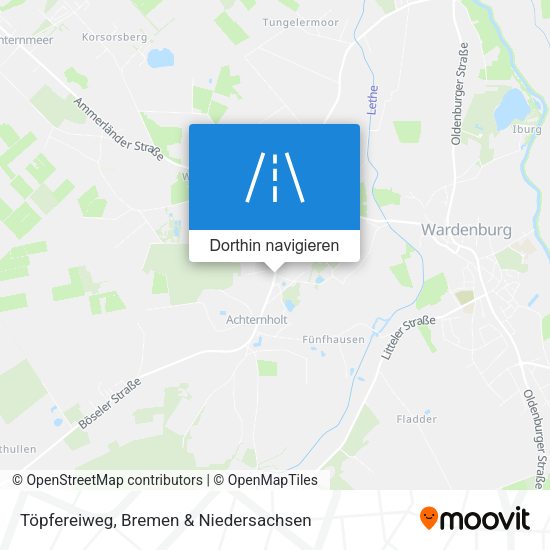 Töpfereiweg Karte