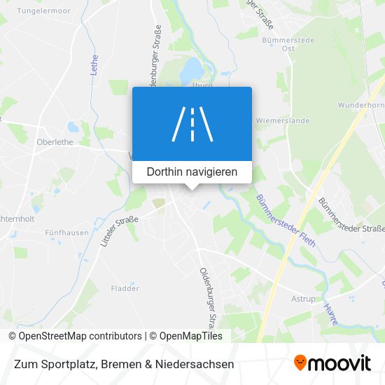 Zum Sportplatz Karte