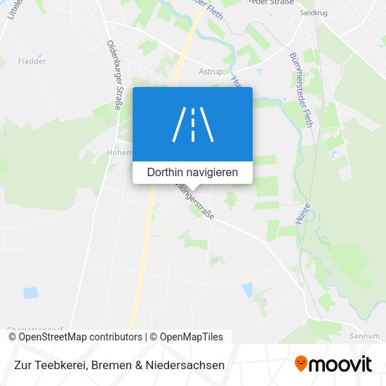 Zur Teebkerei Karte