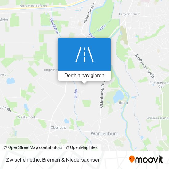 Zwischenlethe Karte