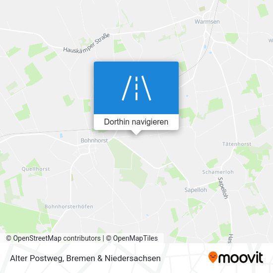 Alter Postweg Karte
