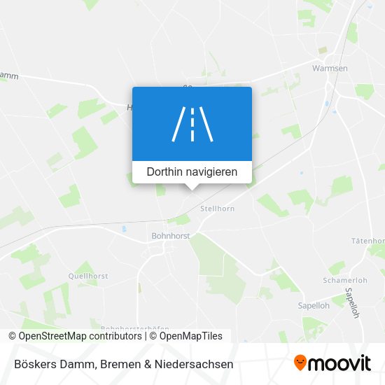 Böskers Damm Karte