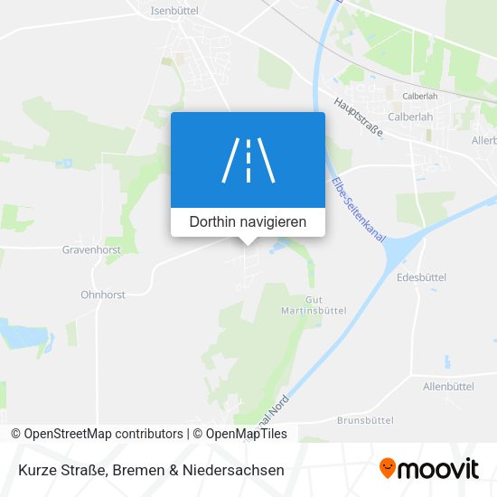 Kurze Straße Karte