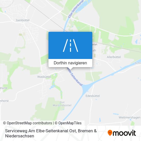 Serviceweg Am Elbe-Seitenkanal Ost Karte