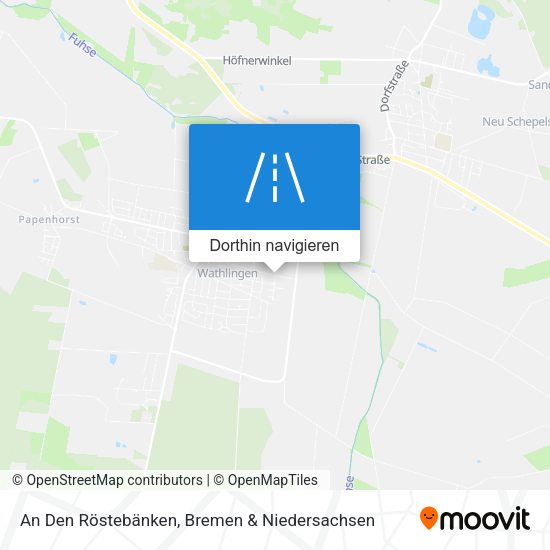 An Den Röstebänken Karte