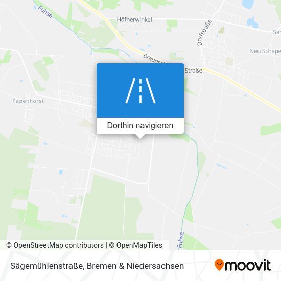 Sägemühlenstraße Karte