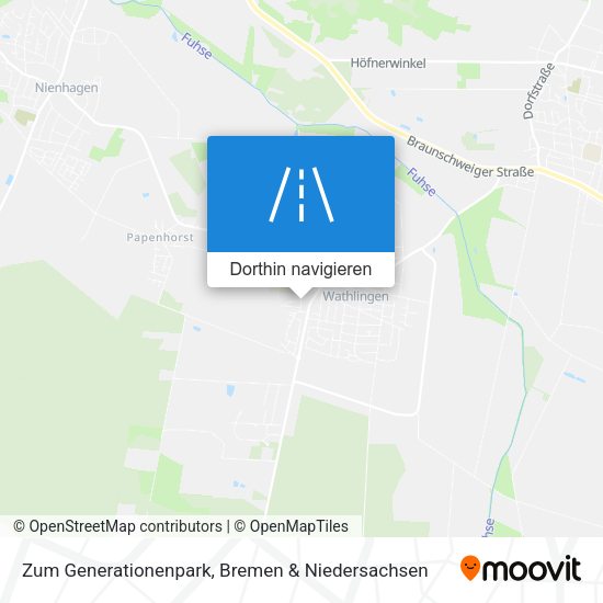 Zum Generationenpark Karte
