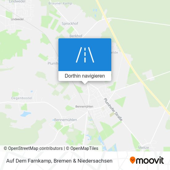 Auf Dem Farnkamp Karte