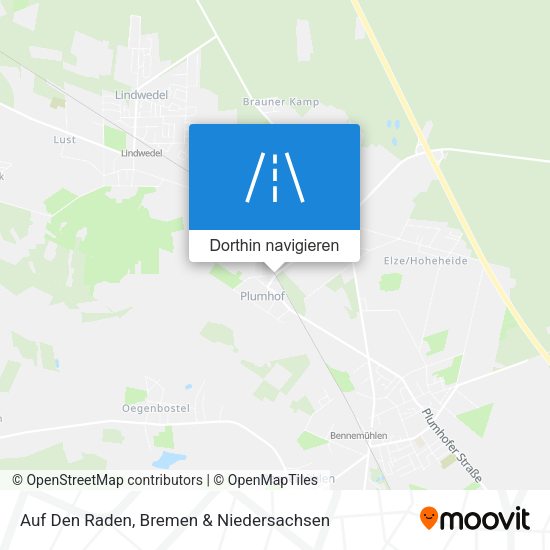 Auf Den Raden Karte
