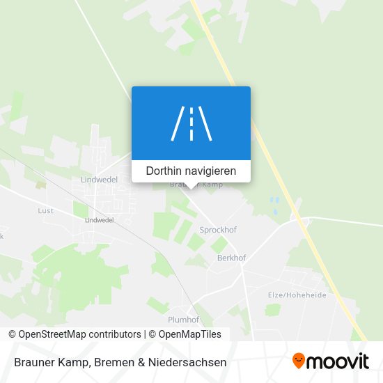 Brauner Kamp Karte