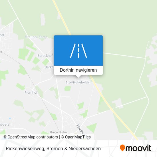 Riekenwiesenweg Karte